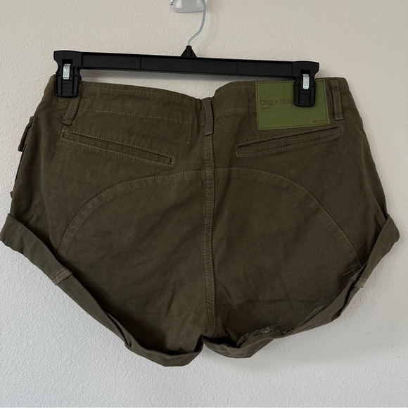 One Teaspoon Cadet Bandit Womens Shorts with Rolled Hem Size 28 - Picture 9 of 16